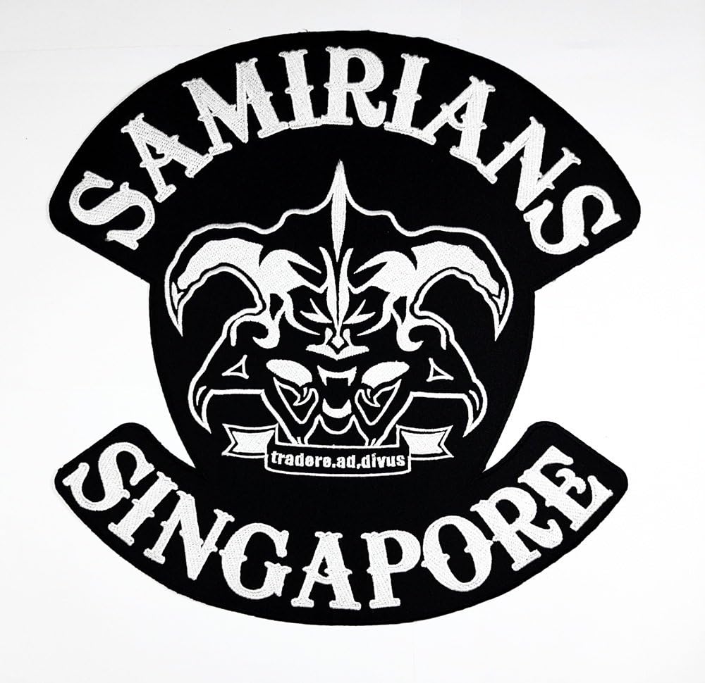 RABANA XXL Samirlans Singapore Patch Sew Iron on Embroidered Badge Sign Costume