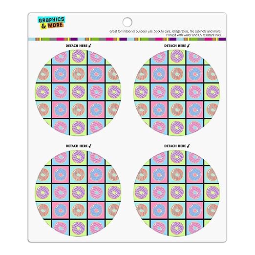 Juego de imanes de vinilo para nevera con diseño de rosquillas ...