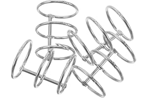 SAFIGLE 4pcs Metal Loose-Leaf Binder Rings for DIY Craft Photo Album Book Binding Rings Scrapbook Binder