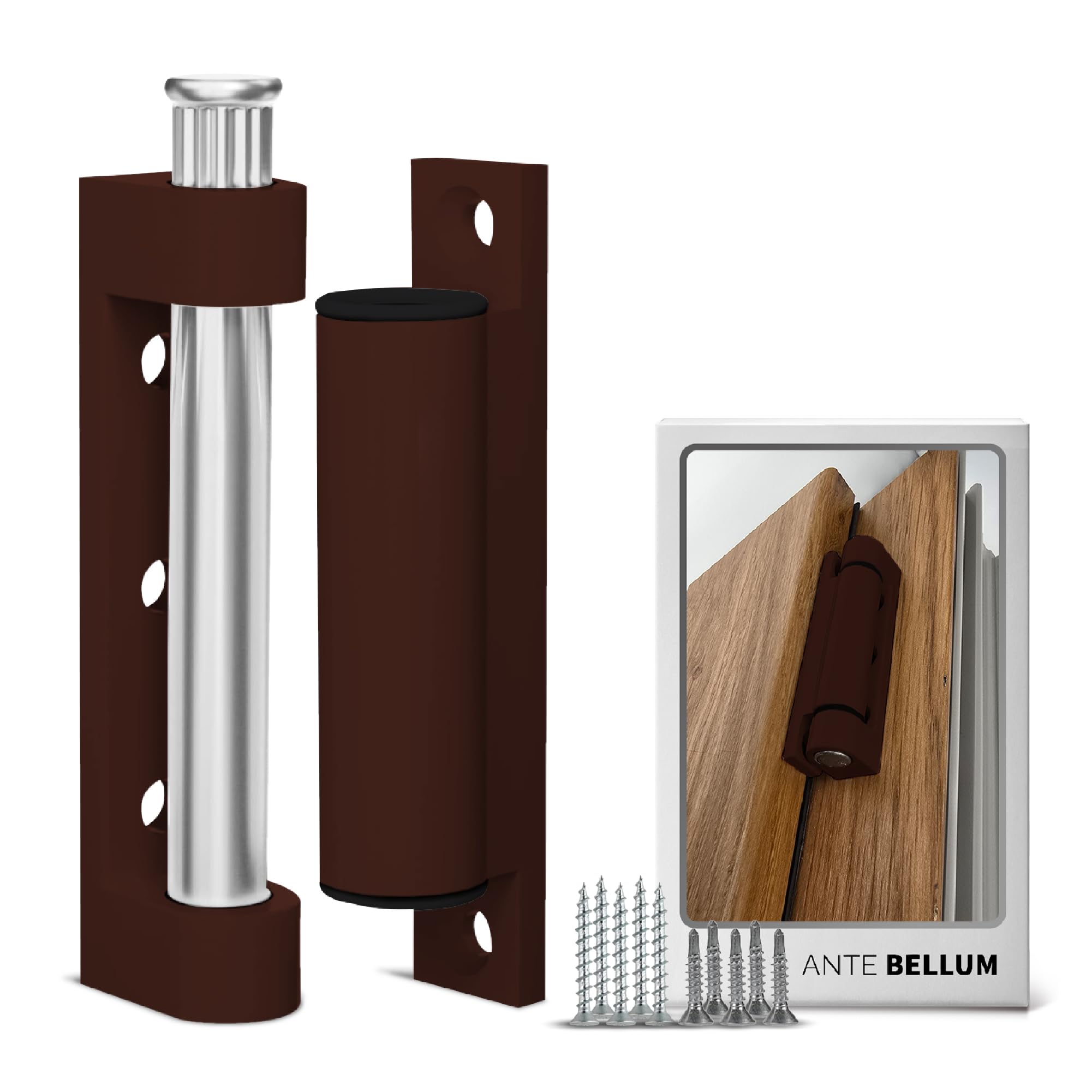 Brown Tilt Fitting Hinges Set - 5 x Hinges for Door & Window, Insect Protection