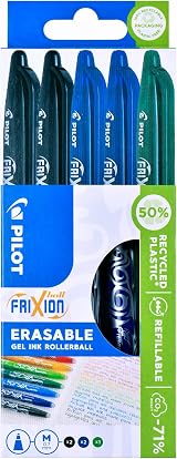 Pilot Frixion Erasable Rollerball 0.7 mm Pack of 5