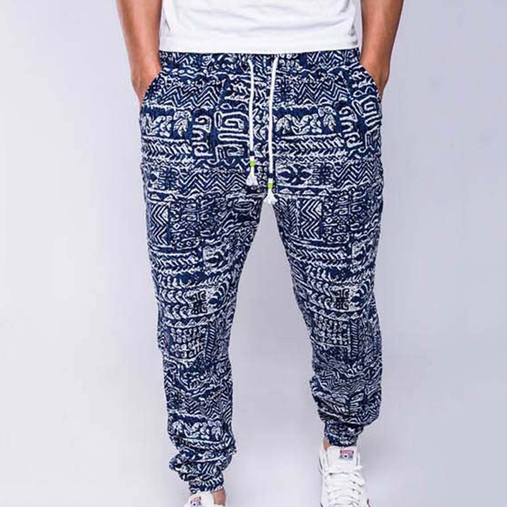 Hibote Uomo Pantaloni da Jogging Pantaloni Casual Larghi Pantaloni della  Tuta Stampa Pantaloni Sportivi Pantaloni da Palestra Fitness con Coulisse  Morbidi Confortevoli 4 Colori M-XXL Uomo Abbigliamento berjaya.edu.my