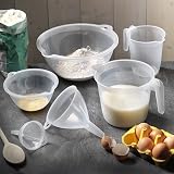 Addis Plastic 8 cm Funnel Transparent Small - Food Safe UK Made view 3
