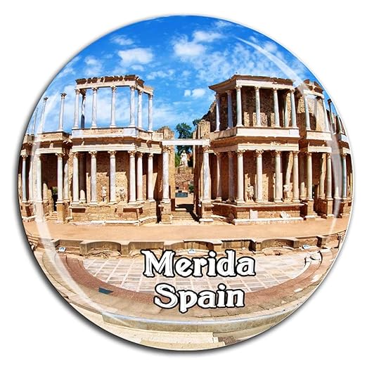 Weekino Teatro Romano Mérida España Imán de Nevera Cristal 3D ...