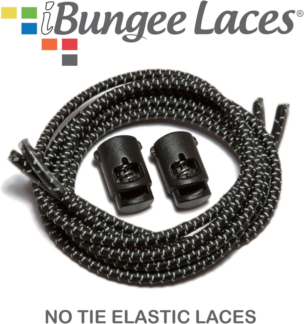 (Elastic No Tie Shoelaces) (Made in the USA)