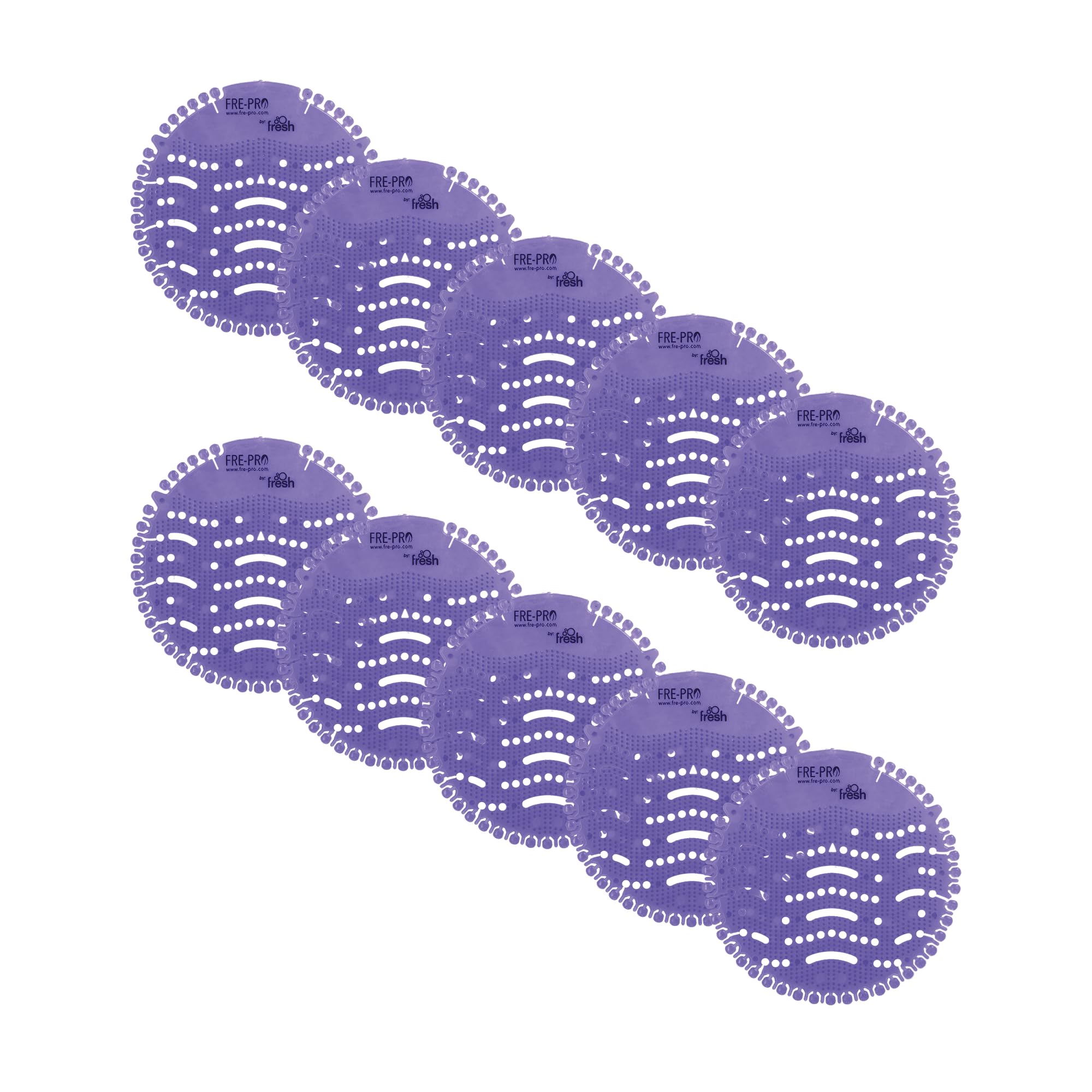 Fre-Pro WAVE 2.0 - Pissoir & Urinal Insert - 30 Days Fresh Effect - Fabulous Lavender - Pack of 10