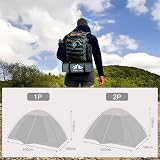 Night Cat Waterproof Camping Tent 1-2 Person Lightweight Easy Setup view 7