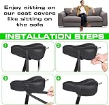Zacro Gel Bike Seat Cover Peloton Compatible Extra Soft 28x19 cm view 6