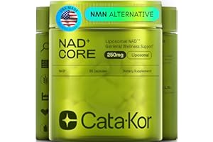 Cata-Kor NMN Supplement Alternative – Liposomal NAD+ Supplement – Third-Party Tested – NAD CORE – 30-Day Supply – 60 Capsules