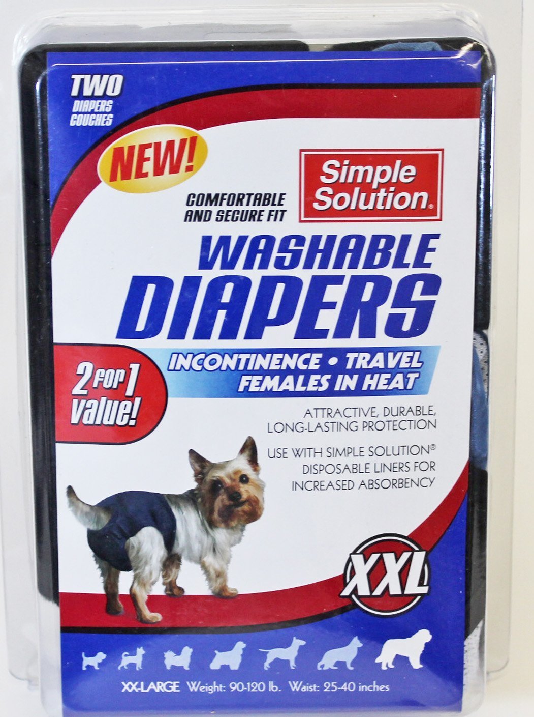 simple solution dog diapers xxl