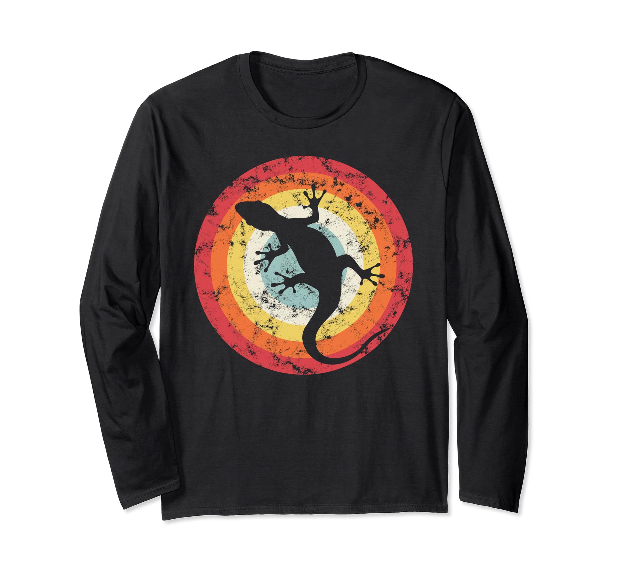 Lizard Vintage Reptile Gecko Terrarium Owner Zoo Long Sleeve T-Shirt