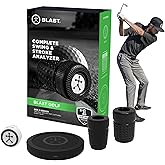 Blast Motion Golf Swing & Stroke Analyzer - Real-time Feedback, Swing Metrics, Swing Trainer, Video Capture Highlights, Track Performance (GEN3 Sensor)