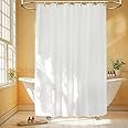 Amazon.com: Seenus Waterproof Fabric Long Shower Curtain Liner 80 inch ...