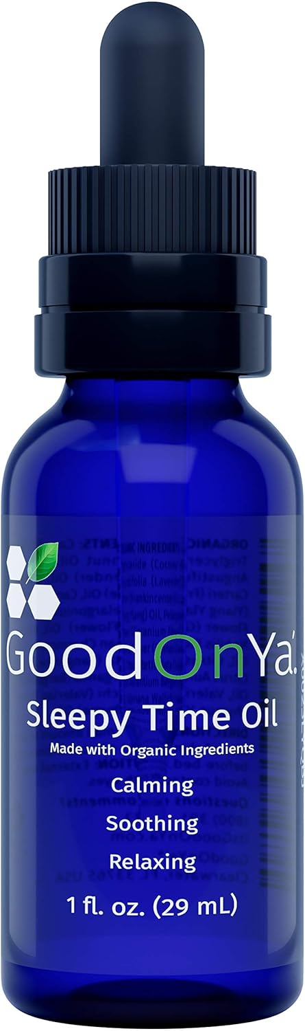 Natural Essential Oil for Sleep - Infused with Pure Lavender, Frankincense and Chamomile Extract - Natural Aromatherapy and Therapeutic Body Oil - Peace and Calming Scent - Stress Relief Blend (1oz)