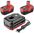 AYTXTG 2Pack 6.5Ah C3 Lithium Battery Replace for Craftsman 19.2 Volt Battery + Craftsman Battery Charger for XCP 130279005 1323903 130211004 Craftsman Charger 19.2V