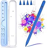 Stylus Pen for iPad A16/10th/9th Generation, 10Mins Fast Charge for Apple Pencil&iPad Pen, Compatible with iPad A16/10th/9th/8th/7th/6/Pro 13'' 11'' M4/12.9 inch/Air 11'' 13'' M3/M2/Mini 7/6/5, Blue