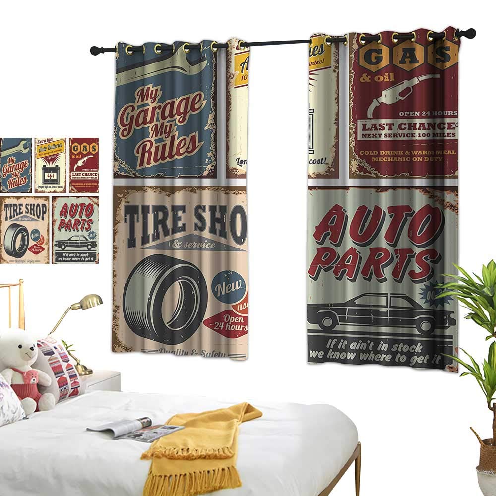 Amazon Com Warm Family Yellow Curtains 1950s Decor Collection