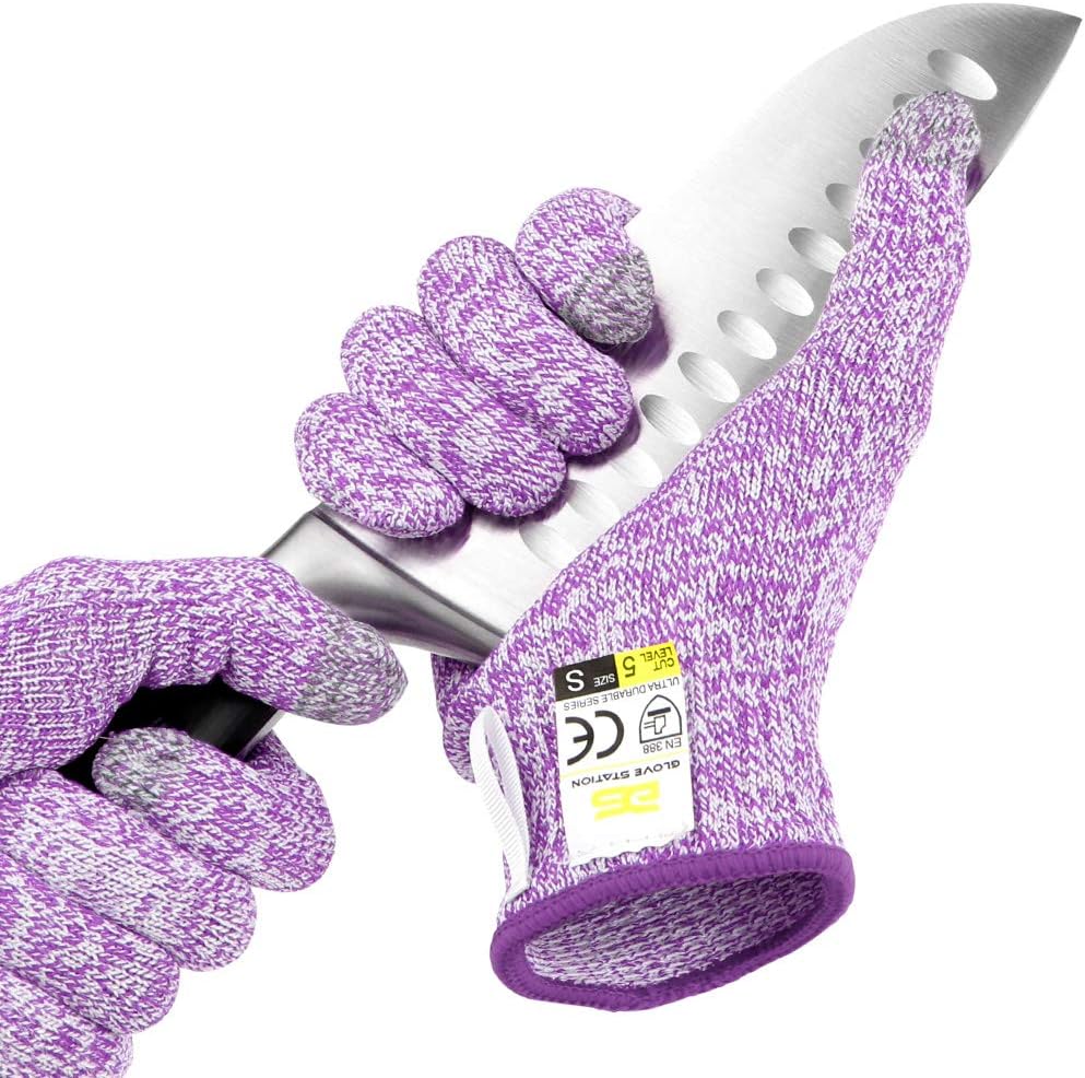 Glove StationUltra Durable Series Cut Resistant Gloves - Cutting Gloves for Chefs, BBQ and Cooking - Level 5 Protection