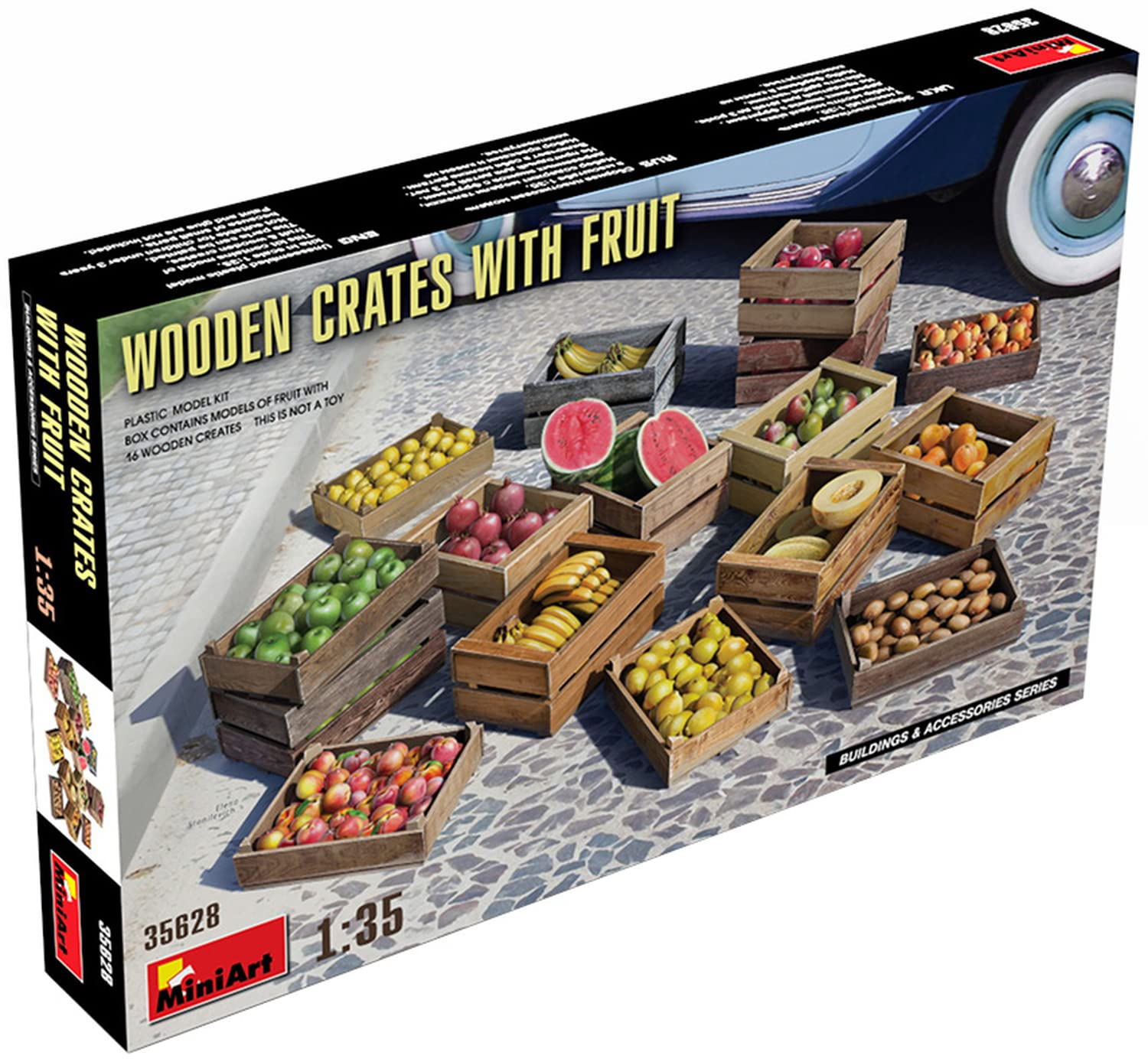 Miniart 1:35 - Wooden Crates with Fruit