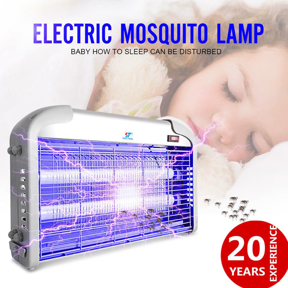 Buy 110V 20W UV Indoor Electric Mosquito Fly Bug Insect Zapper Killer Light Catcher, Twin
