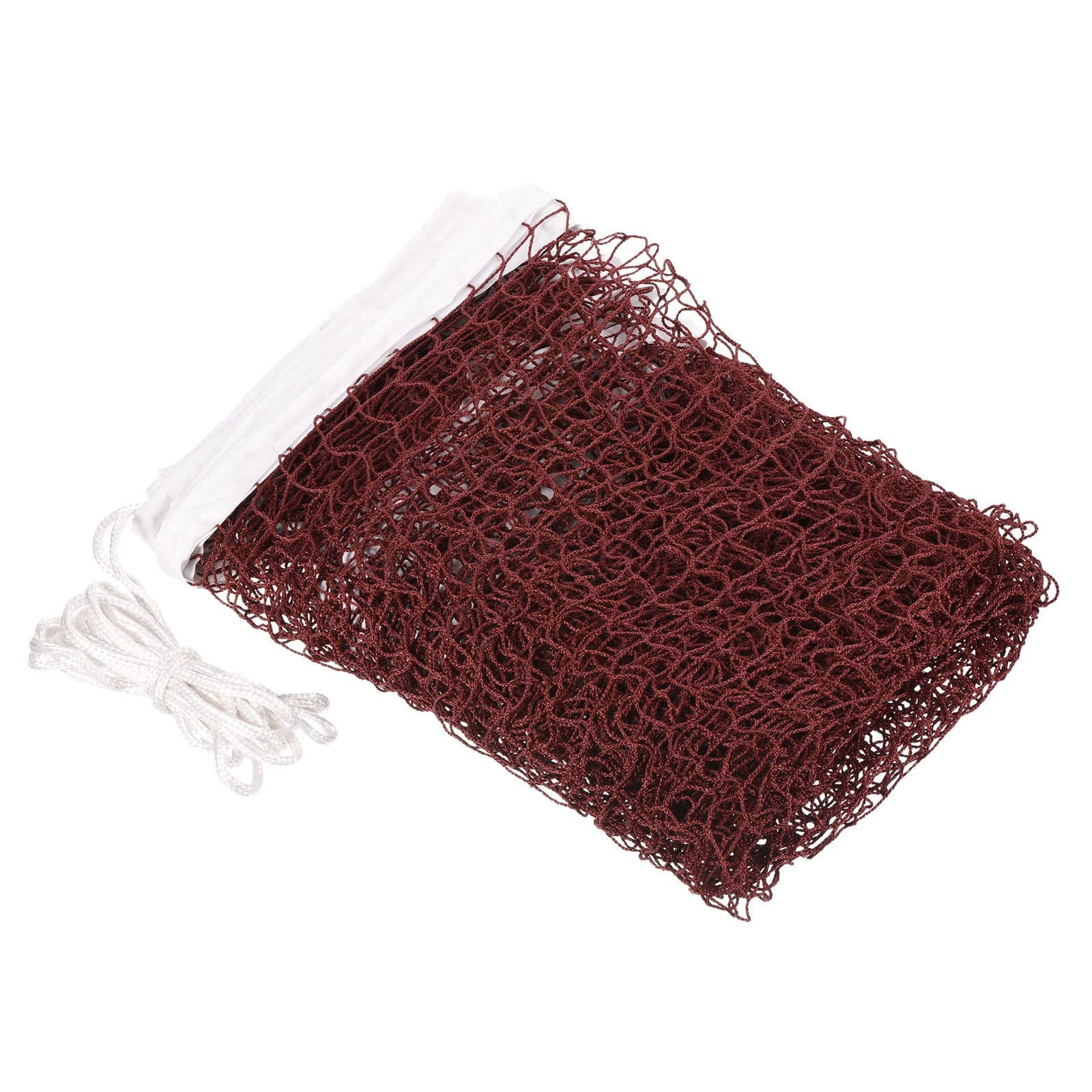 PATIKIL 20x2.5ft Badminton Net, Badminton Court Netting Replacement 0.98x0.98" Mesh with Nylon Rope for Outdoor Indoor Beach Backyard, Red