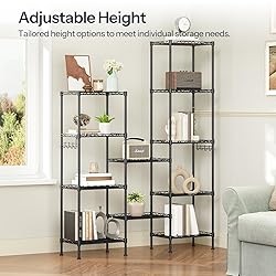 HOOBRO 5-Tier Storage Rack, Wire Shelving Unit with