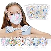 60PCS KF94 Kids Disposable Face Mask, Disposable Individually Packaged Masks, Fish Mouth Type 4-Ply Breathable Mask (Kids)