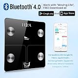 Himaly Digital Bathroom Scale 400 lb Body Fat BMI Bluetooth Smart Scale view 3