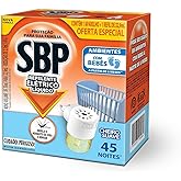 Repelente Elétrico Líquido SBP 45 Noites Cheiro Suave Novo Aparelho + Refil