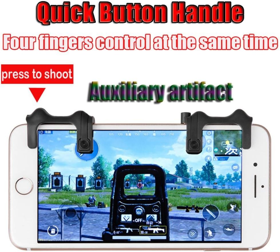 Sinwo Phone Mobile Gaming Trigger Fire Button Handle for L1R1 Shooter Controller PUBG Game Controller