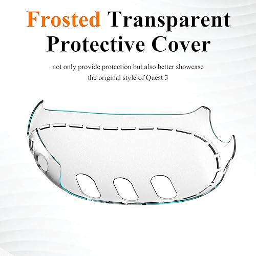 Upgraded Lens Protector Cover for Meta Quest 3, Plastic Hard