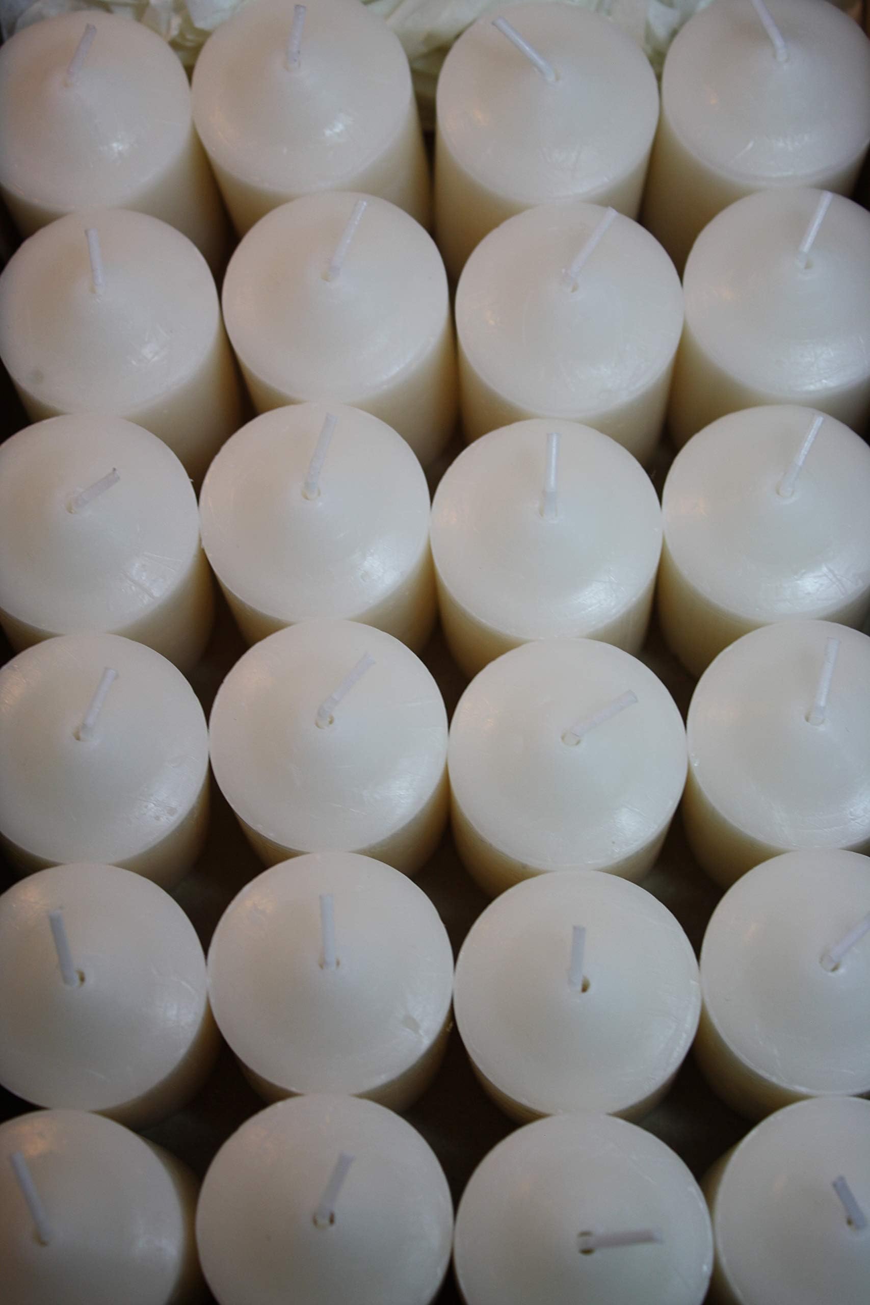 Enlightened Ambience Lavender Chamomile Healing White 24 Highly Scented Votive Candles