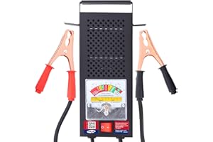 TOPDC Car Battery Tester, 6V/12V, Battery Load Tester 100-1000 CCA, Automotive Battery Tester 100 AMP, for Cars, RVs, Motorcycles, ATVs, Boats
