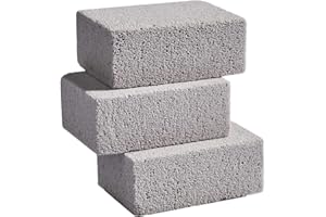 3 Pack Grill Stone Cleaning Brick - Griddle Grills Cleaning Kit Block Pumice Stone for Removing Stains BBQ Grease