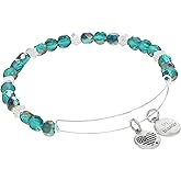 Alex and Ani Snowflake Motif Beaded Bracelet