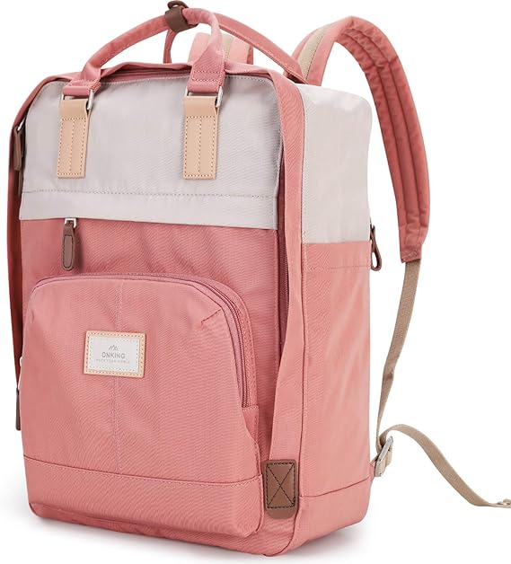 ONKING Sac à Dos Femme Grand, Sac à dos étanche pour Compartiment pour Ordinateur Portable 17