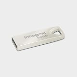 Integral 64GB USB 2.0 Flash Drive Arc Metal Casing Keyring Capless Memory Stick view 1