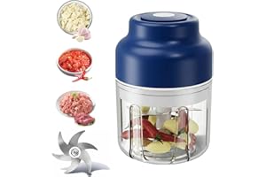 Household Electric Garlic Crusher, Electric Garlic Chopper Mini, Cordless Mini Electric Food Chopper for Garlic, Onion, Ginge