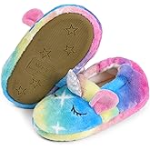 KAKU NANU Toddler Kids Slippers Cute Animal Cartoon Shoes Girls Boys Warm Fleece Winter Household Slippers