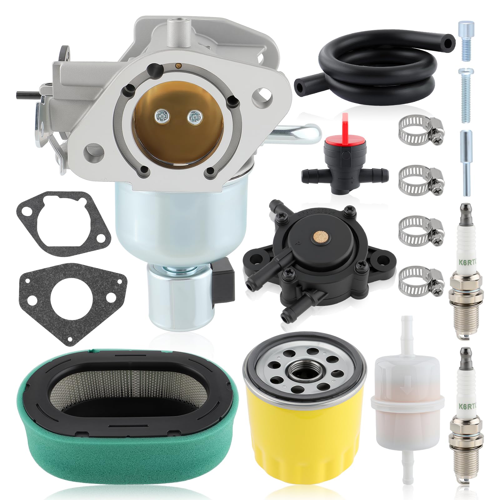 Photo 1 of 16 853 21-S Carburetor for Kohler 7000 Series Engine KT725 KT730 KT735 KT740 KT745 22HP 23HP 24HP 25HP 26HP Replace 16 053 21-S, 1685321-S with Air Filter Fuel Pump Tune Up Kit