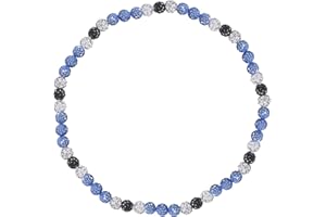 EXPHAIN Philadelphia Phils Baseball Necklace For Men Women Baseballer Inspired Beaded Necklace Unisex Rhinestone Discoball Necklaces Jewelry-gift for baseball team lovers