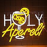 NINSNINT Holy Aperoli Neon Sign, Aperol Spritz Neon