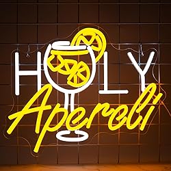 NINSNINT Holy Aperoli Neon Sign, Aperol Spritz Neon