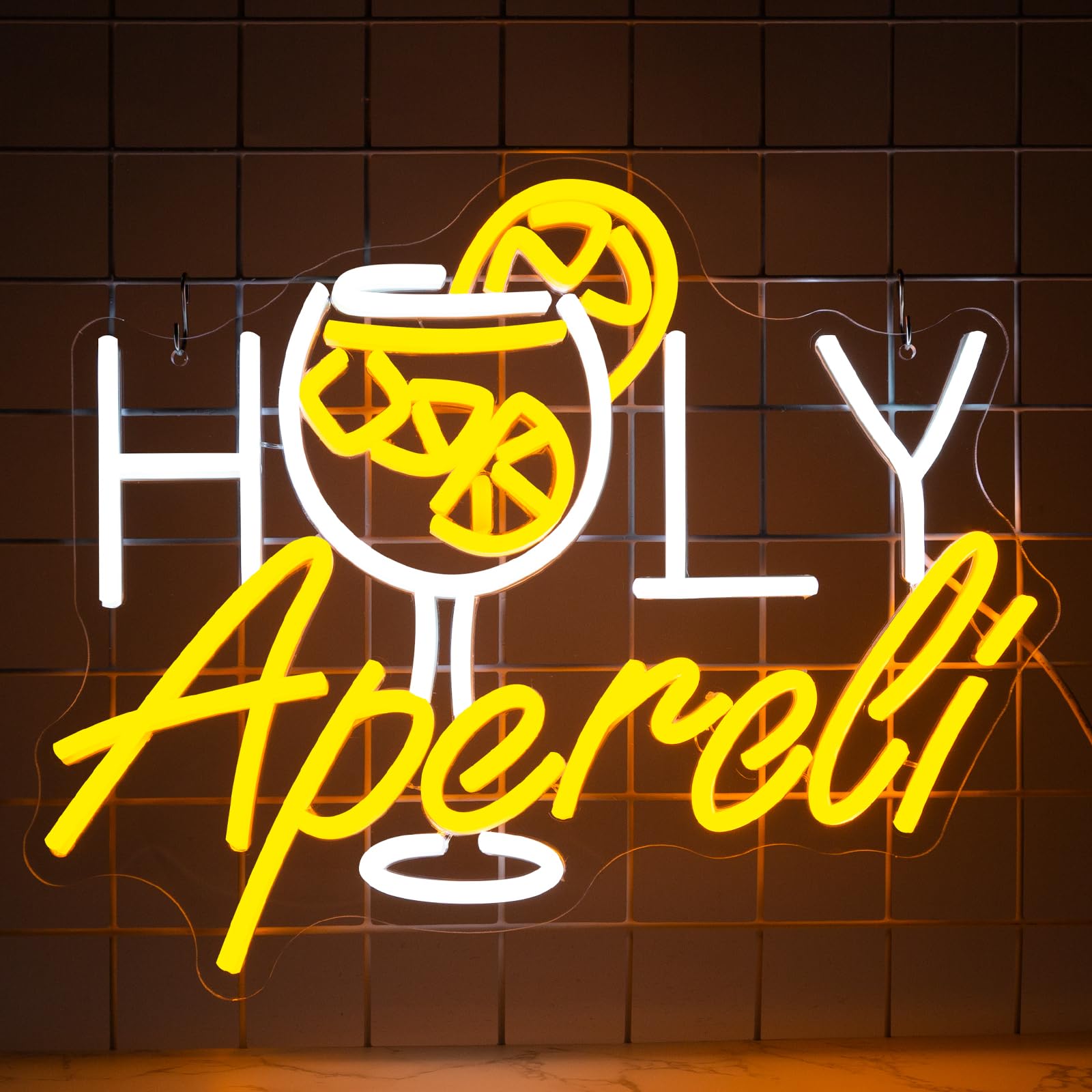NINSNINT Holy Aperoli Neon Sign, Aperol Spritz Neon
