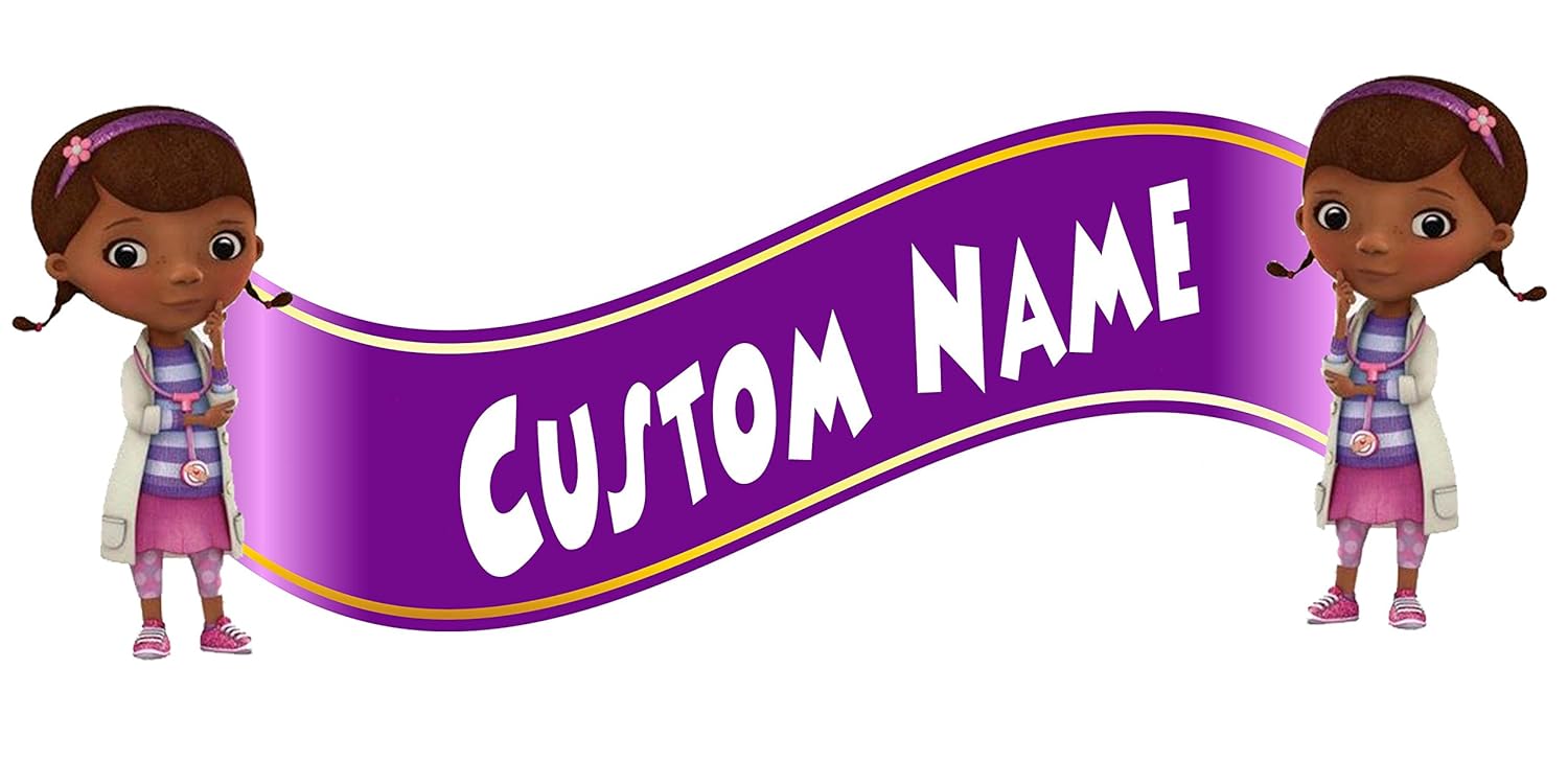 Amazon Com Doc Mcstuffins Room Decor Wall Banner Custom Name