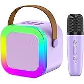 OUTUVAS Kids Karaoke Microphone Machine Toy, 4-12 Years Old Girls Christmas Birthday Gift for Girls, Karaoke Toys Gifts for Girls Ages 4, 5, 6, 7, 8, 9, 10, 12 +Year Old Birthday Party.
