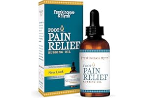FRANKINCENSE & MYRRH Frankincense and Myrrh Foot Pain Relief Rubbing Oil, Neuropathy Pain Relief for feet, Frankincense Essential Oil, Diabetic Lotion & Cream, Nerve, Neuropathy & Restless Legs Syndrome, Maximum Strength