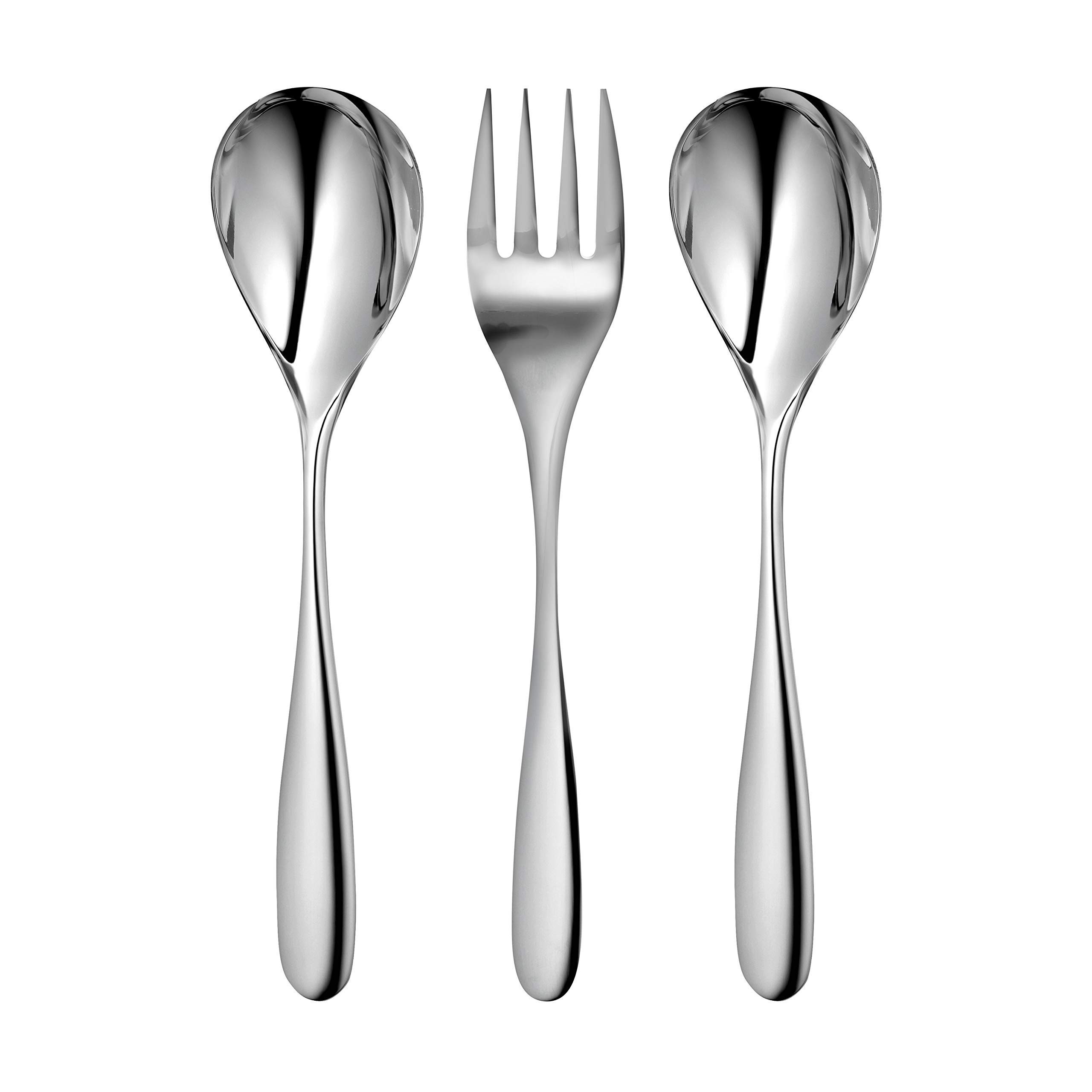 Robert Welch Stanton Bright Serving Set, 3 Piece. Made of Stainless Steel.