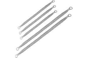 UOIENRT Universal Automotive Ground Strap Kit, Professional Braided Tinned Copper Engine Ground Straps, 3pcs 10 x 1/2 and 2pc