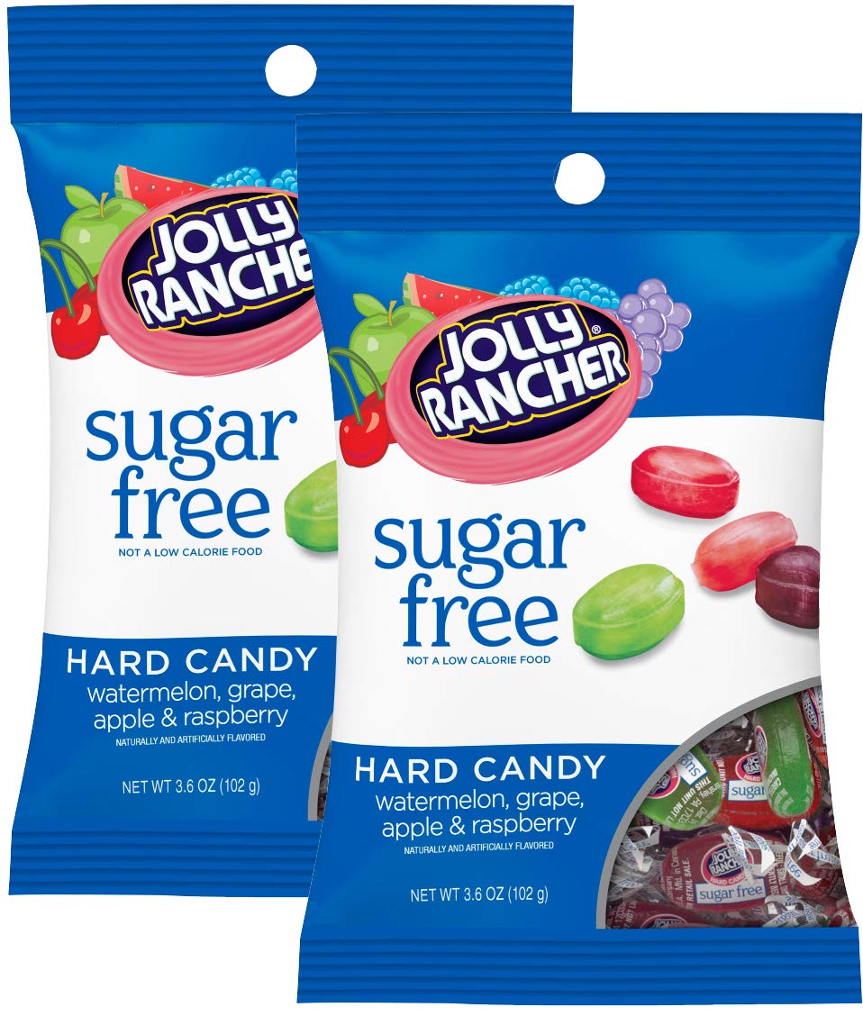 Jolly Rancher Sugar Free Hard Candy, 3.6-Ounce Bags (Pack of 2)